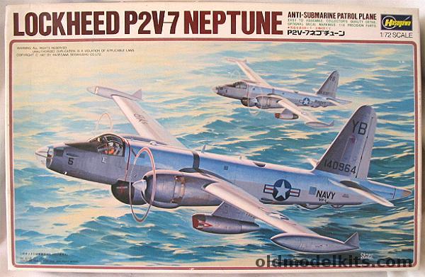 Hasegawa 1/72 Lockheed P2V-7 Neptune - (P2V7) US Navy VP-1 or Japanese Self Defense Force, K6 plastic model kit